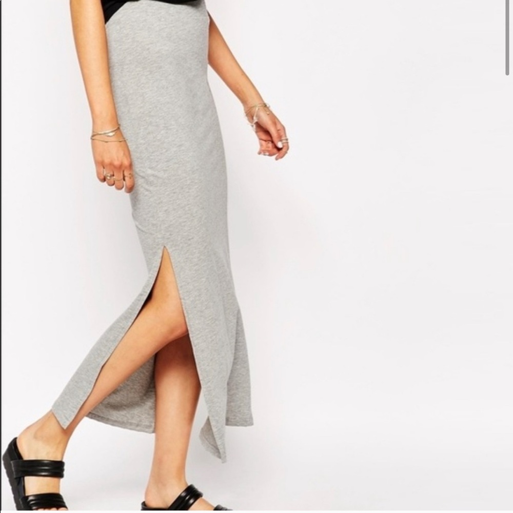 Aritzia Wilfred Free Shields Slit Midi Skirt